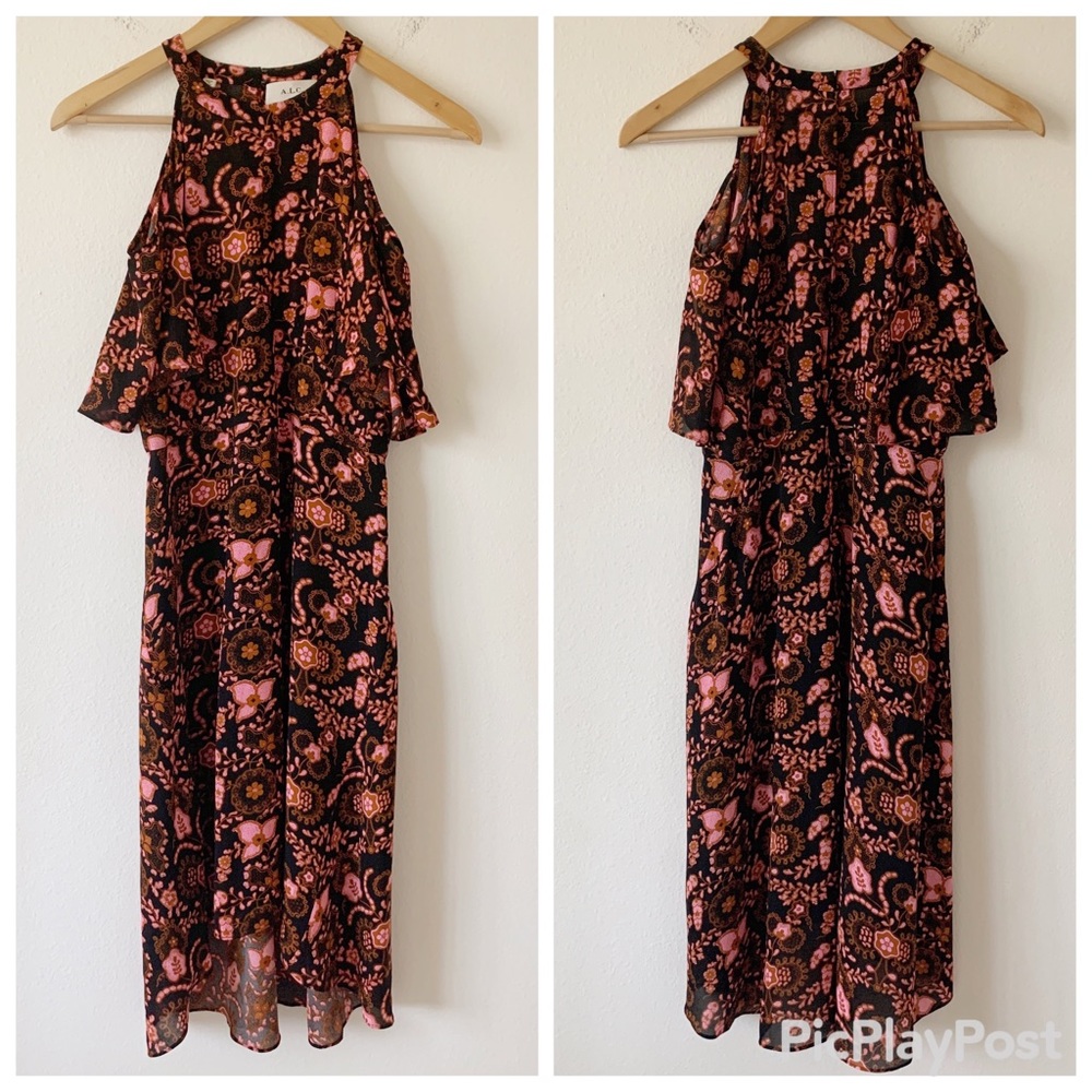 A.L.C. Emile Cold Shoulder Floral 100% Sil… - Picture 5 of 9